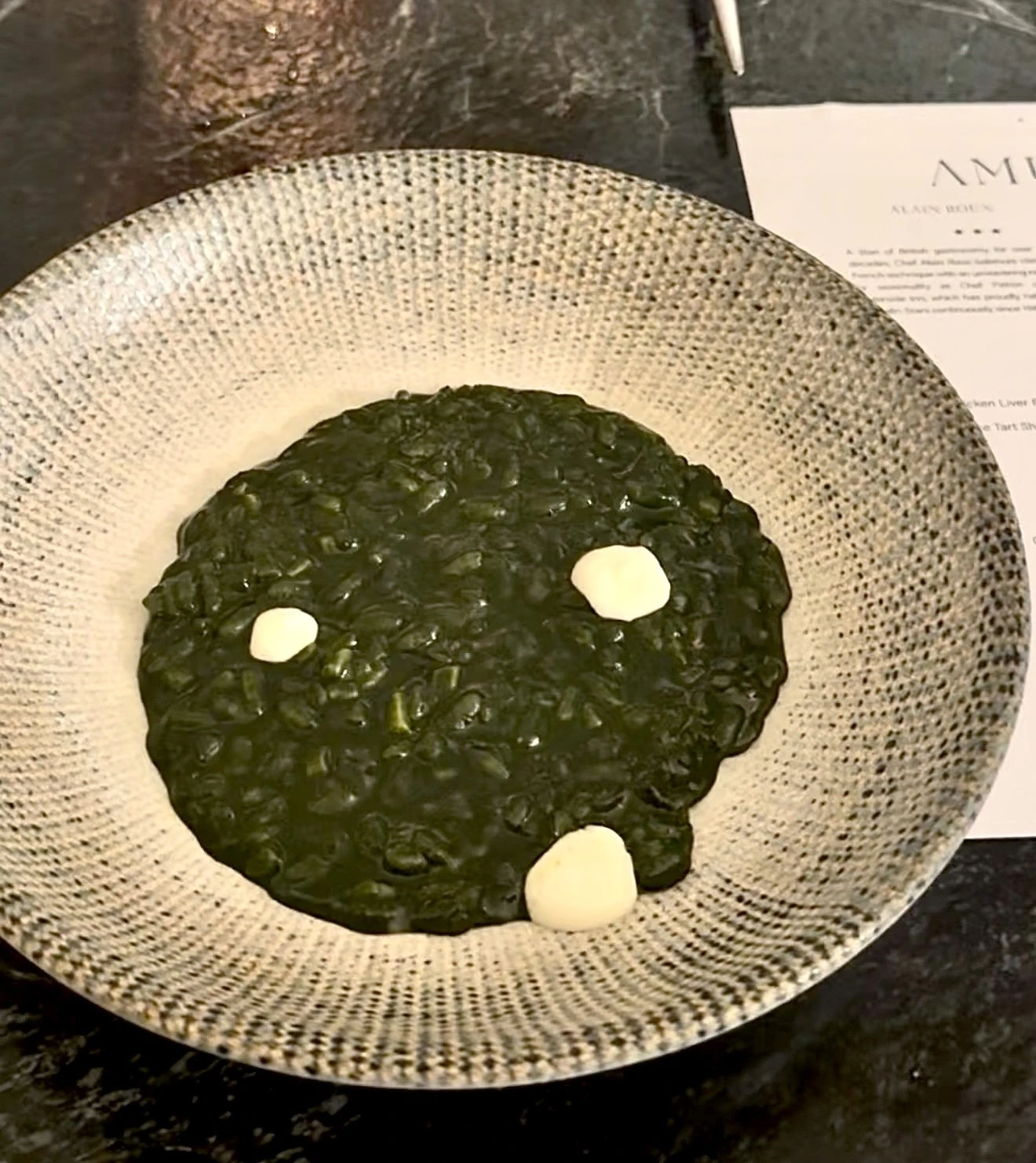 The Plankton Risotto.