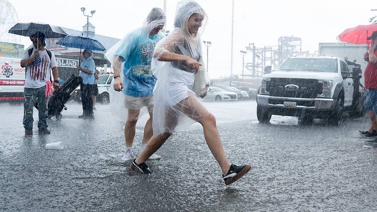 A summer rainstorm in Brooklyn