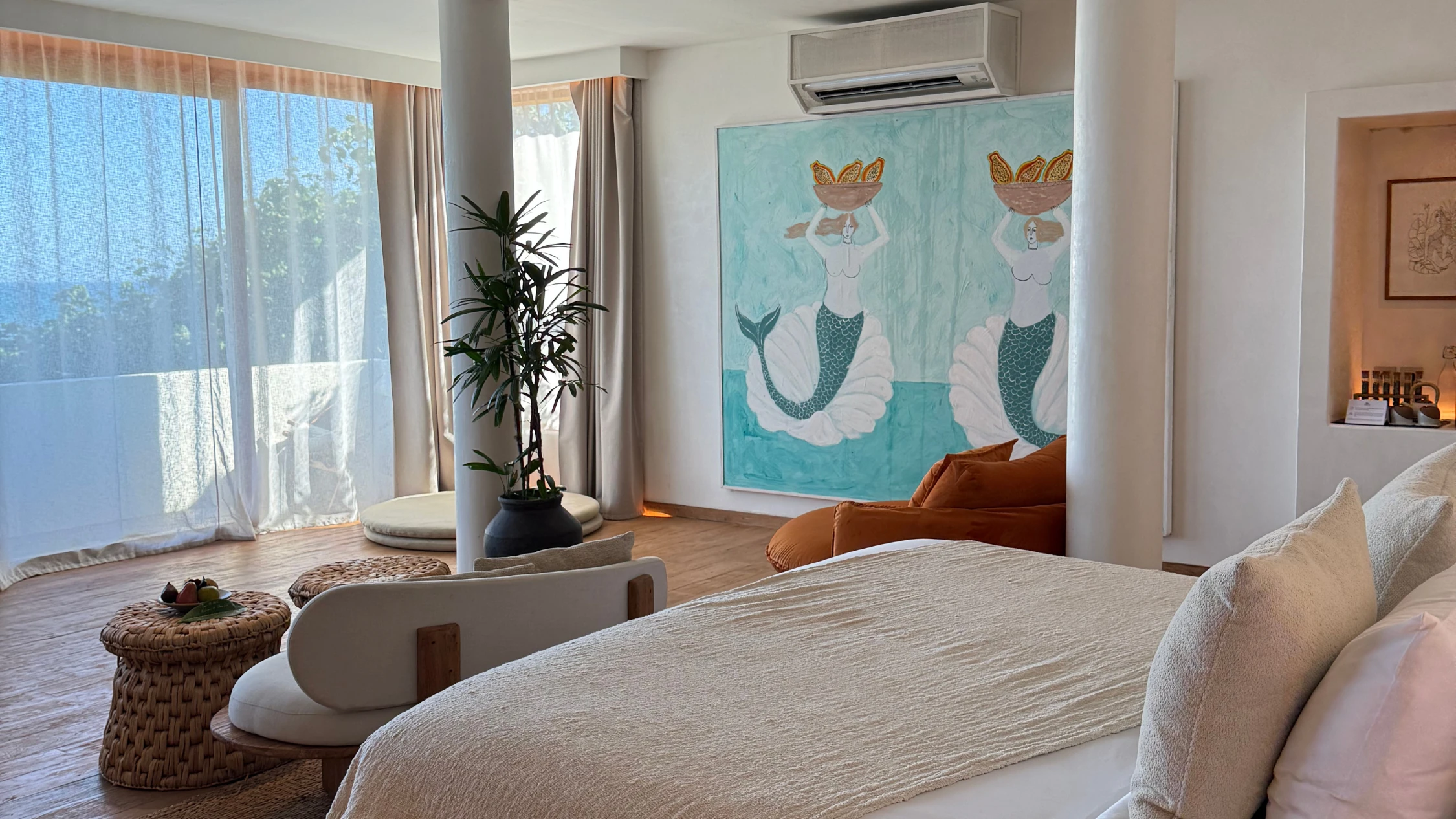 One of the rooms at Oshom Bali