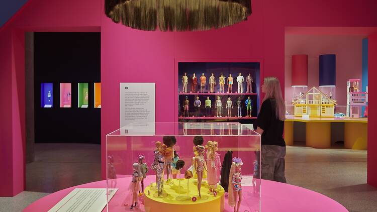 Barbie dolls at The Design Museum, London.