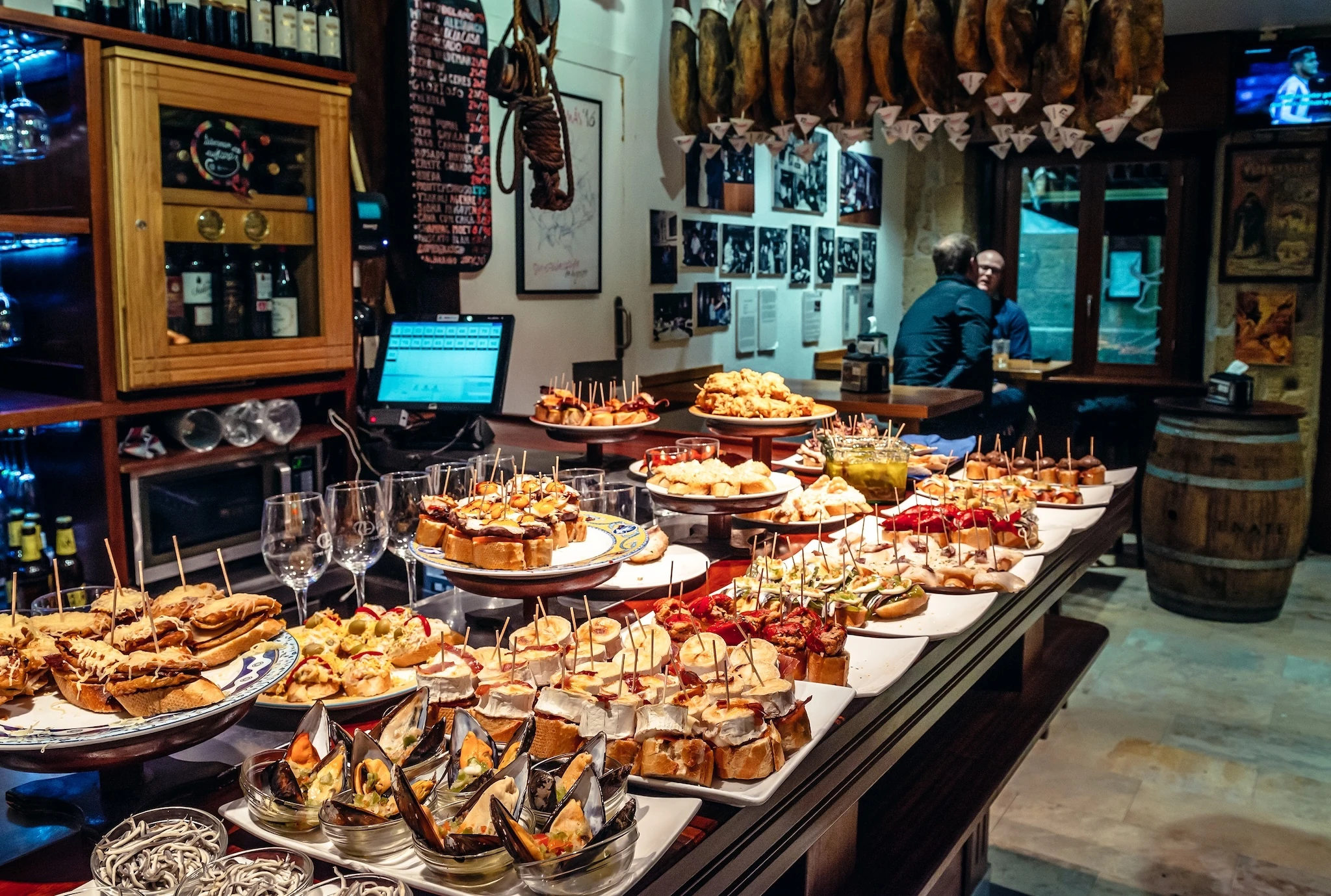 Tapas in Casa Alcalde bar in San Sebastian 