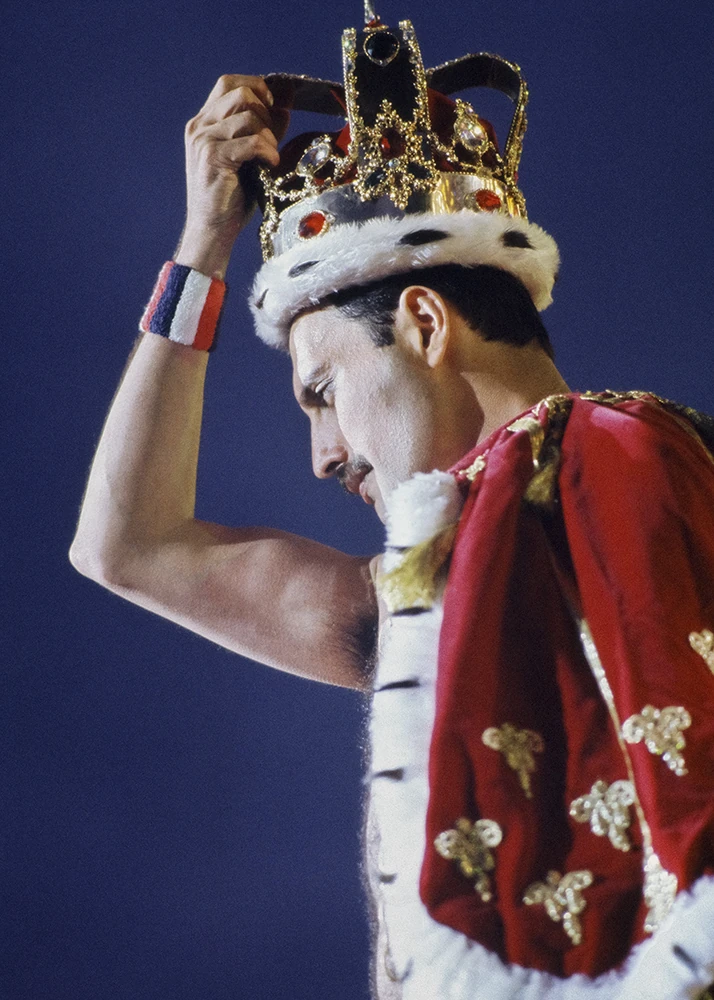 Freddie on the Magic tour 1986