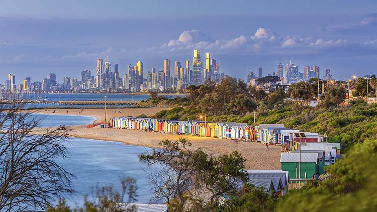 Bathing Boxes at Brighton Beach Bathing Boxes at Brighton Beach
