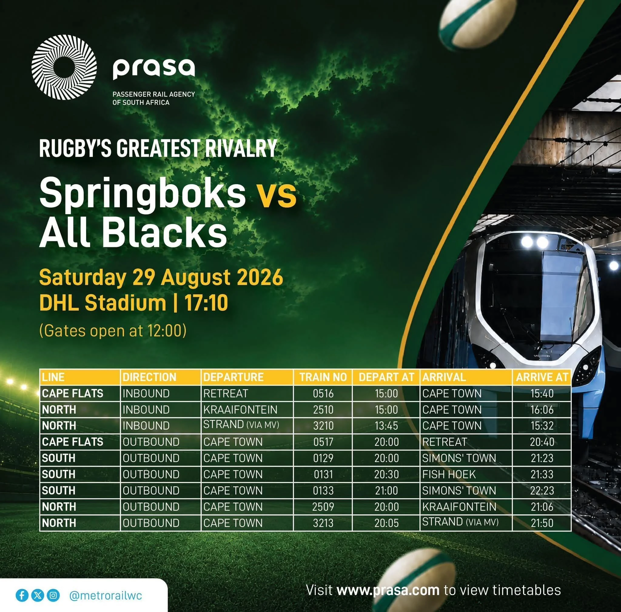Supporters are encouraged to buy their return tickets before travelling and to arrive at their departure stations early. 