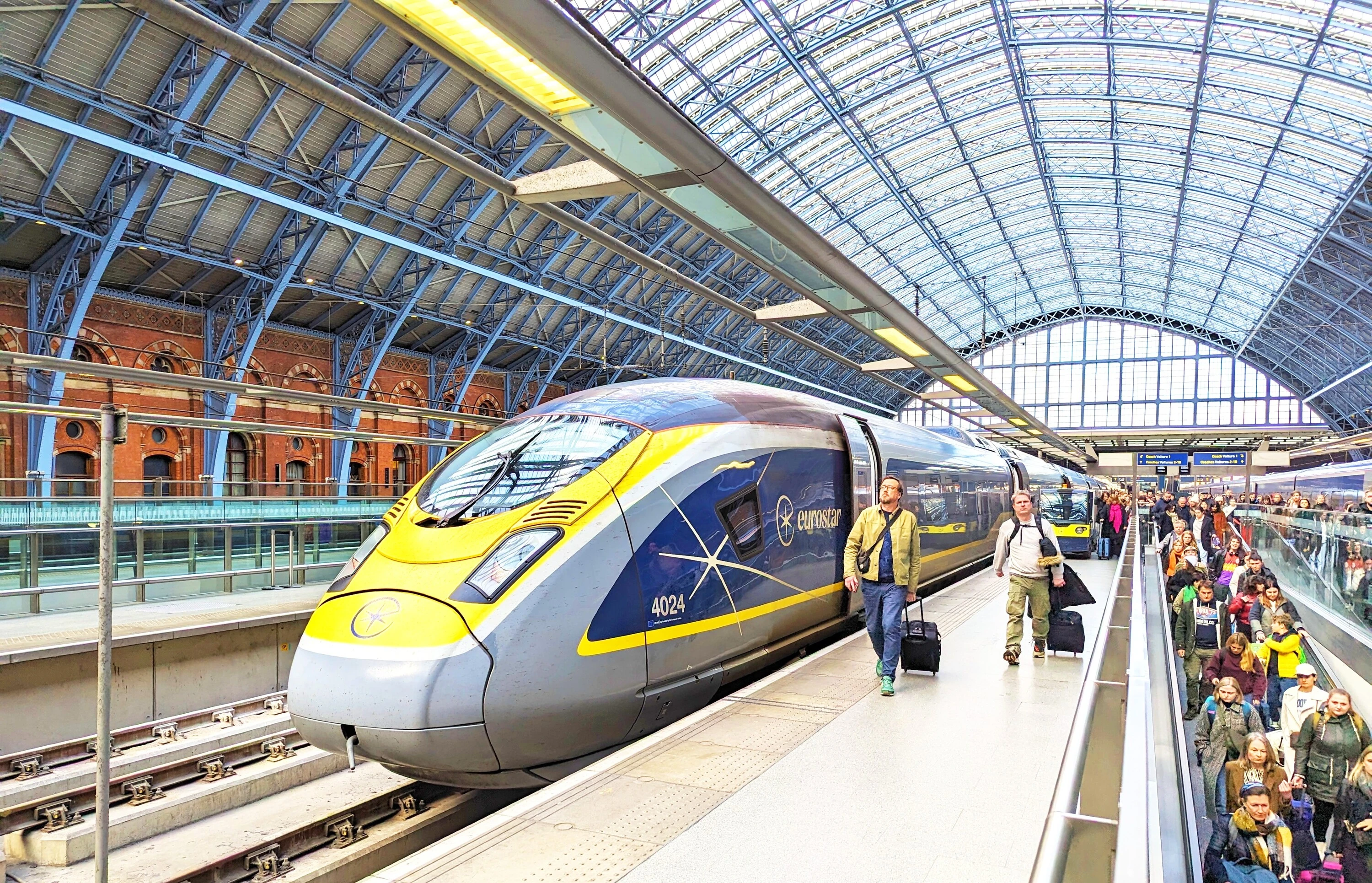 Eurostar train at St Pancras International