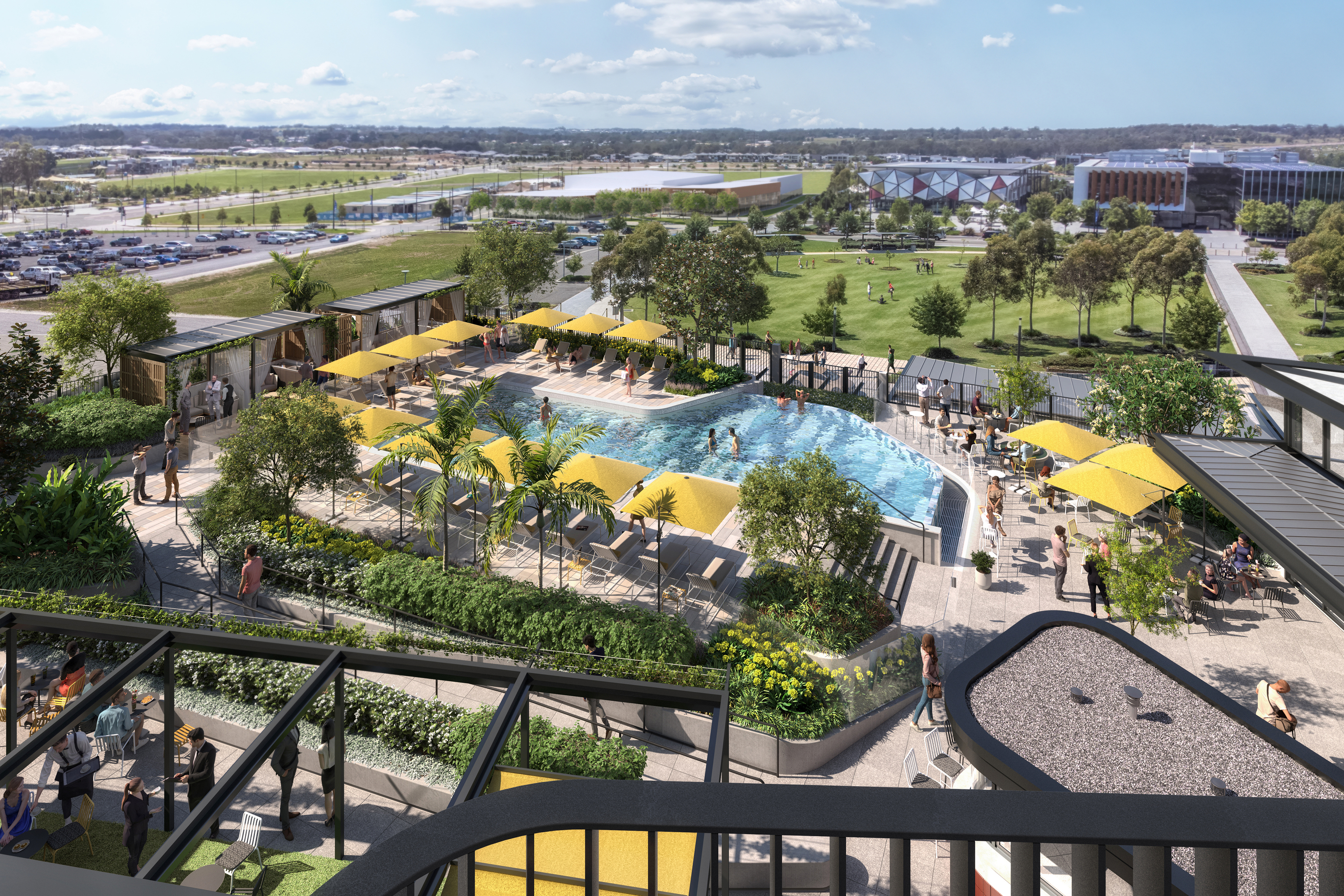 This developing Western Sydney suburb is getting its first hotel (complete with resort-style pool)