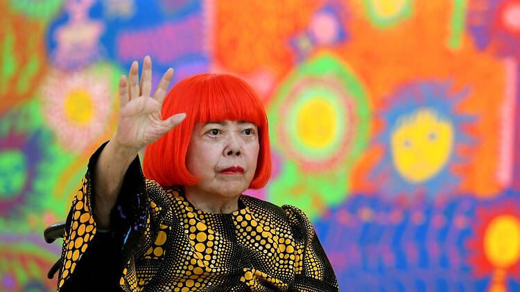 Yayoi Kusama Japanese artist Yayoi Kusama/"My Eternal Soul" at the National Art Center, Tokyo (2017)