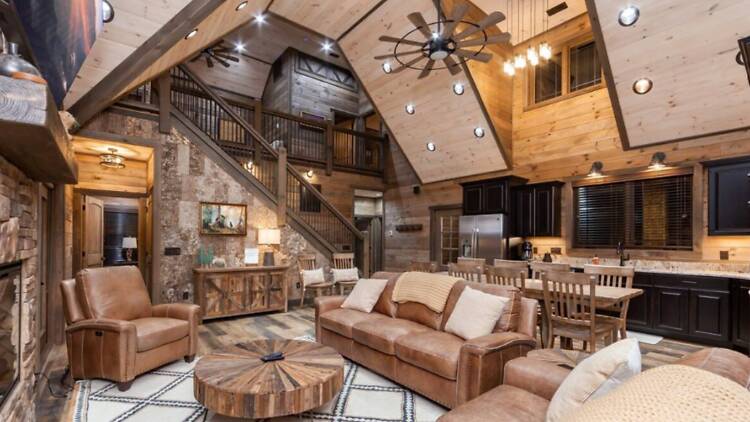 Best for entertainment: The luxury cabin with the grotto Best for entertainment: The luxury cabin with the grotto