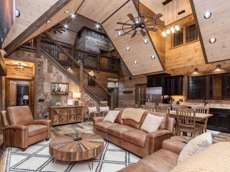 Best for entertainment: The luxury cabin with the grotto Best for entertainment: The luxury cabin with the grotto