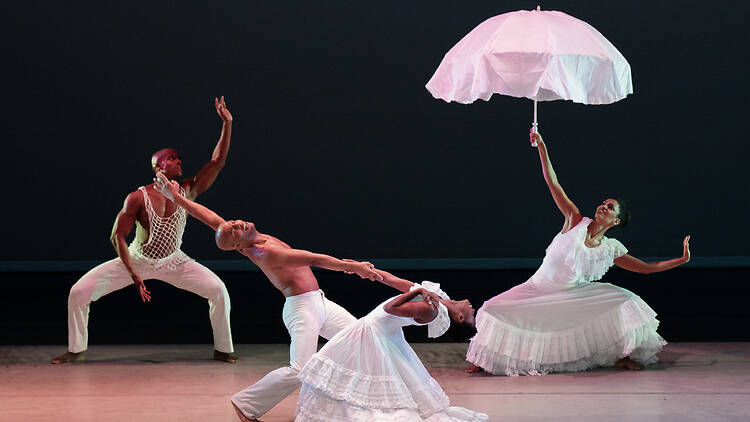 Dancers in white dancing Alvin Ailey ‘Revelations’ Dancers in white dancing Alvin Ailey ‘Revelations’