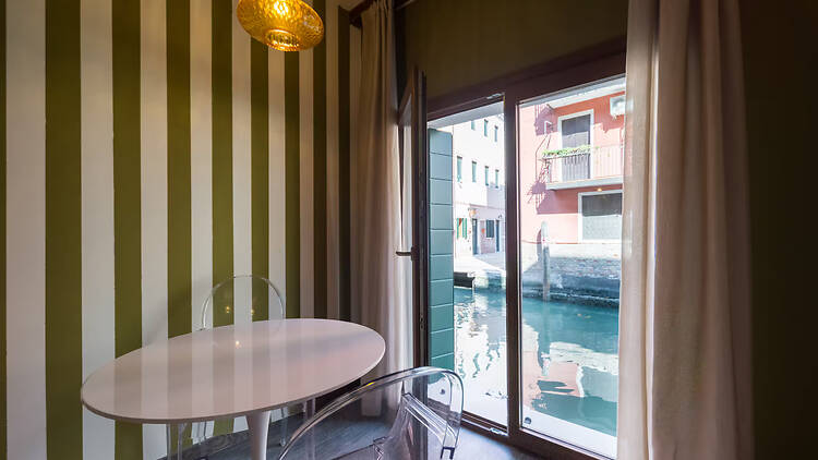 Best on a budget: Airbnb with water door onto canal Best on a budget: Airbnb with water door onto canal