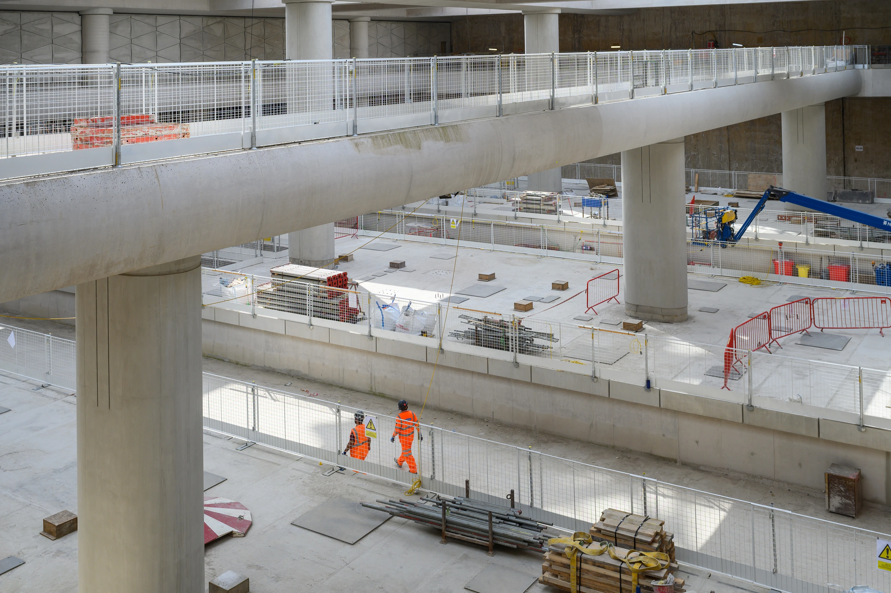 Construction of HS2's platforms at Old Oak Common