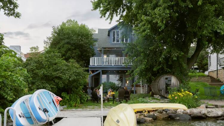 Best for watersport lovers: The lakefront home with the paddleboards and sauna Best for watersport lovers: The lakefront home with the paddleboards and sauna