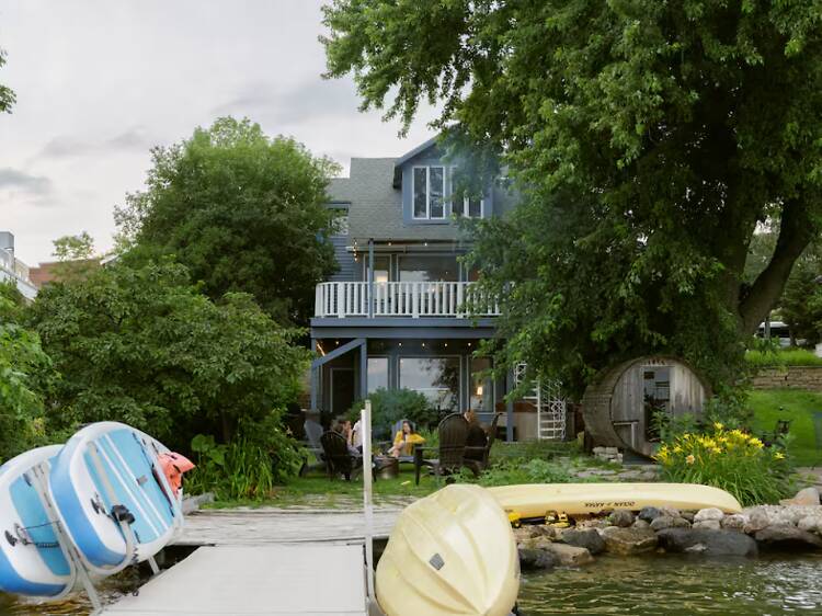 Best for watersport lovers: The lakefront home with the paddleboards and sauna Best for watersport lovers: The lakefront home with the paddleboards and sauna