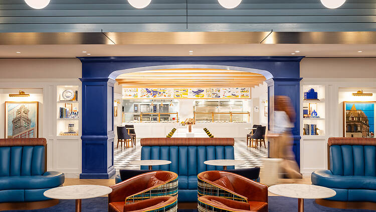 JetBlue BlueHouse lounge at Logan Airport JetBlue BlueHouse lounge at Logan Airport