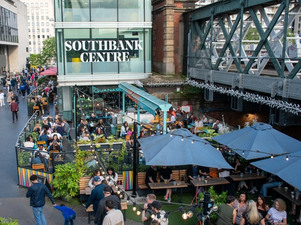The (now closed) Las Iguanas restaurant at the South Bank