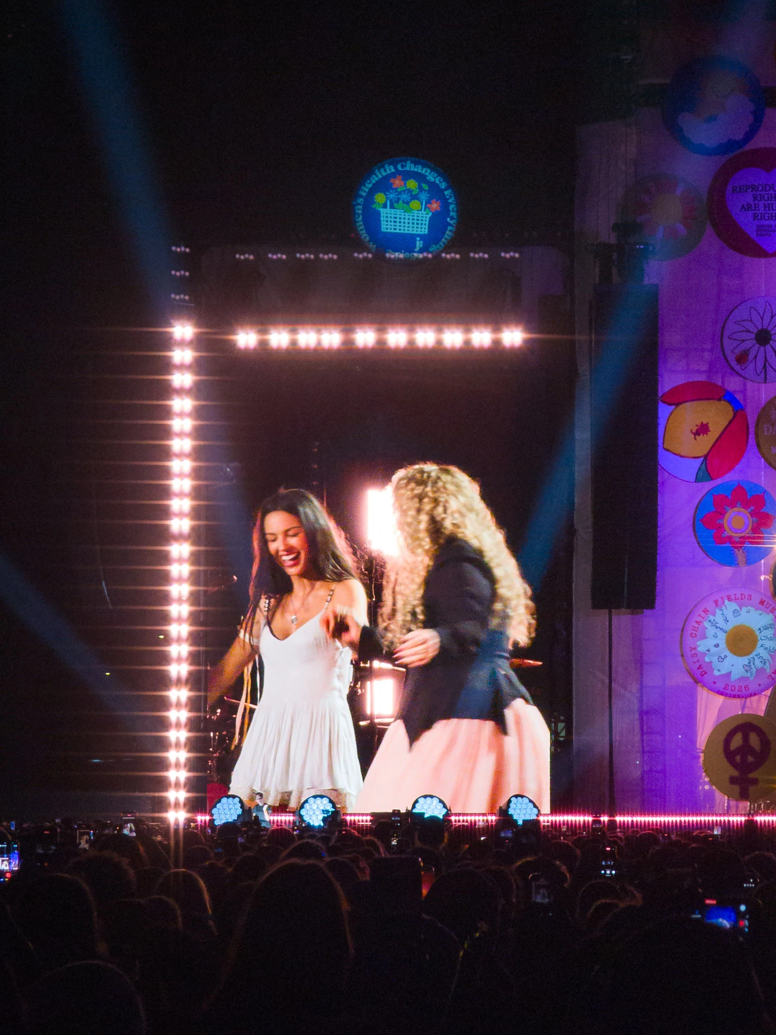Olivia Rodrigo and Stevie Nicks at Daisy Chain Fields