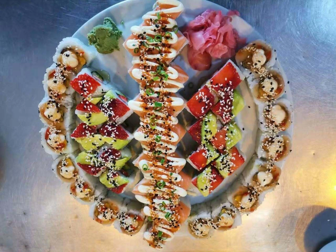 Kakami Sushi  in Boksburg even. lets you order your sushi buffet to go!