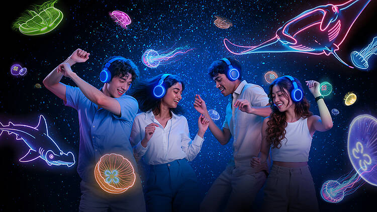 Glow with the flow, then dance at Singapore Oceanarium’s first silent disco Glow with the flow, then dance at Singapore Oceanarium’s first silent disco