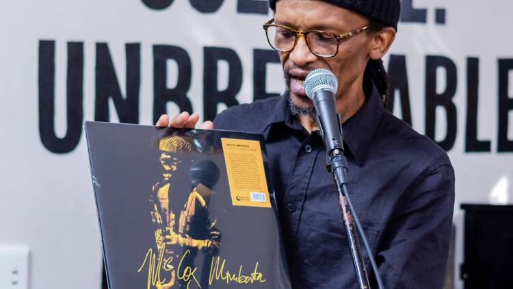 This year's FNB Art Joburg patrons will experince the legendary jazz of McCoy Mrubata live on stage.