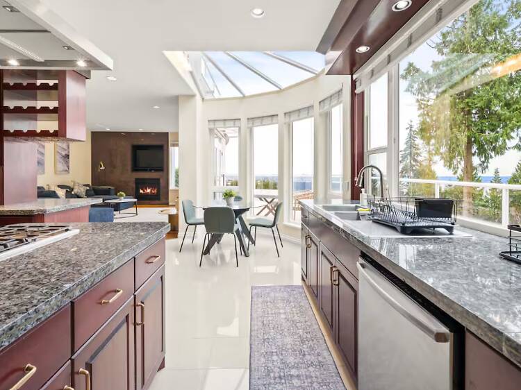 Best for big groups: The massive mansion with the suspension bridge and foyer Best for big groups: The massive mansion with the suspension bridge and foyer