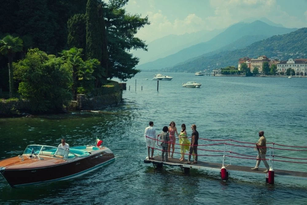 The Gentlemen characters at Lake Maggiore, Italy. 