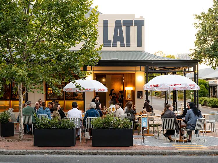 Latteria Street seating for bar