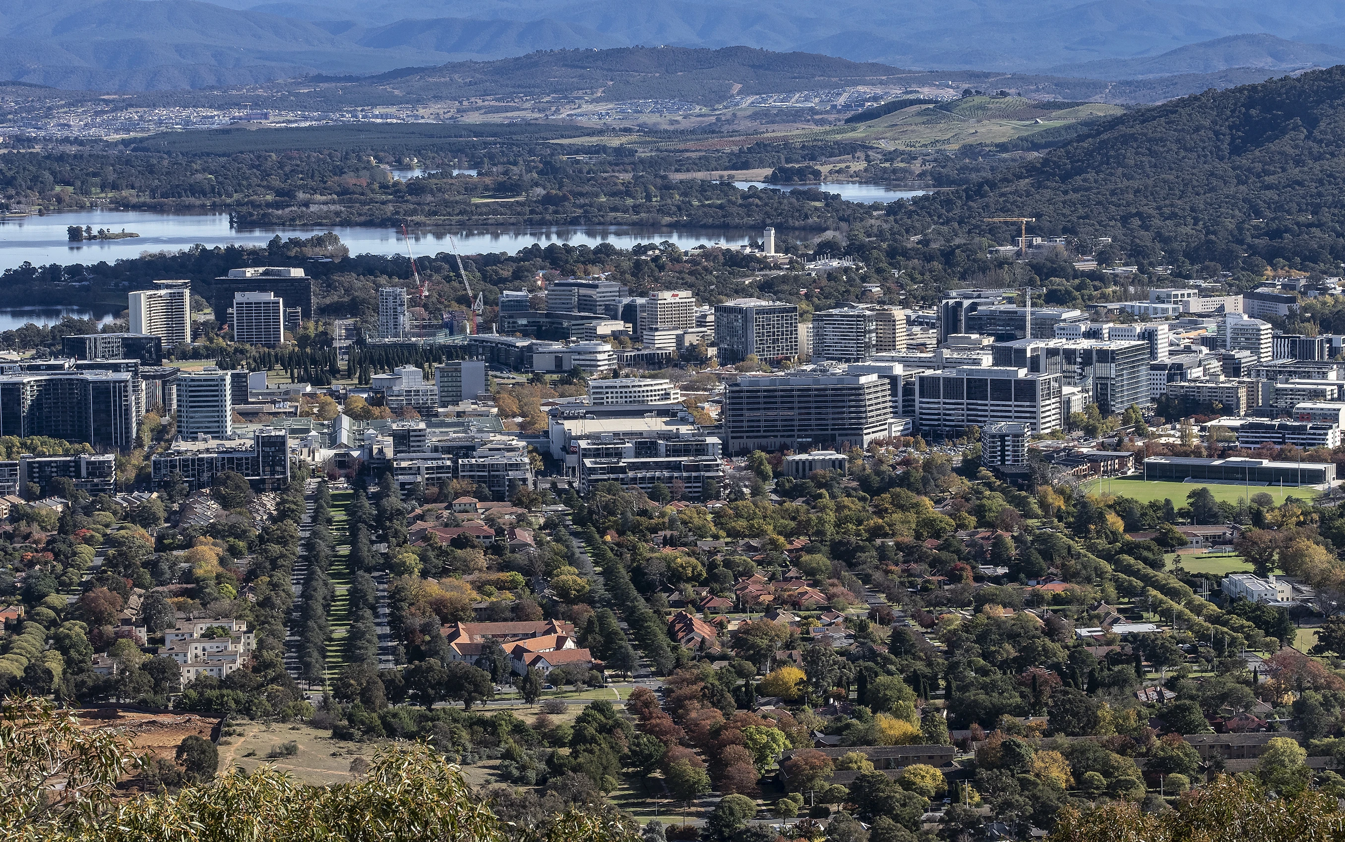 Aerial of Canberra