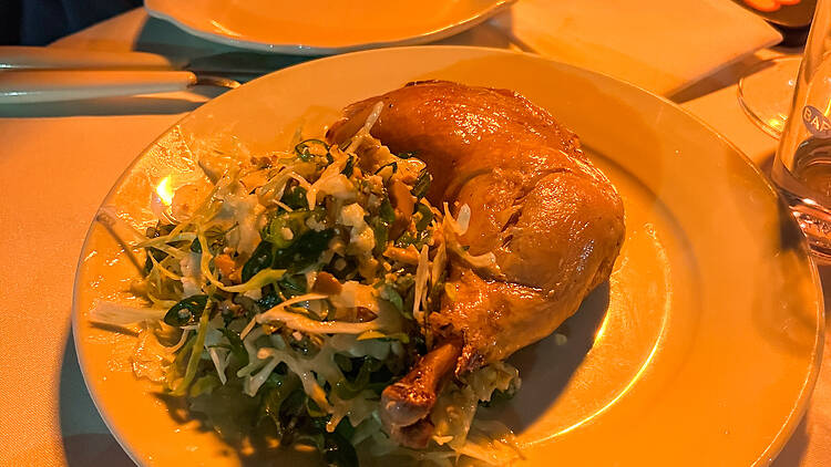 Confit chicken at Bar Carnation.
