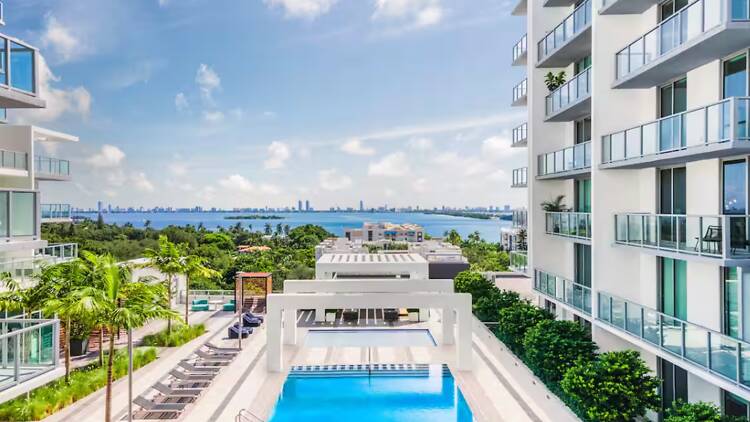 Best for Miami views: The contemporary condo on the sixth floor