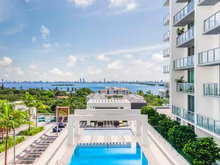 Best for Miami views: The contemporary condo on the sixth floor