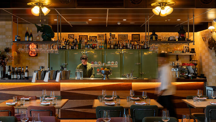 The bar at Past/Port.