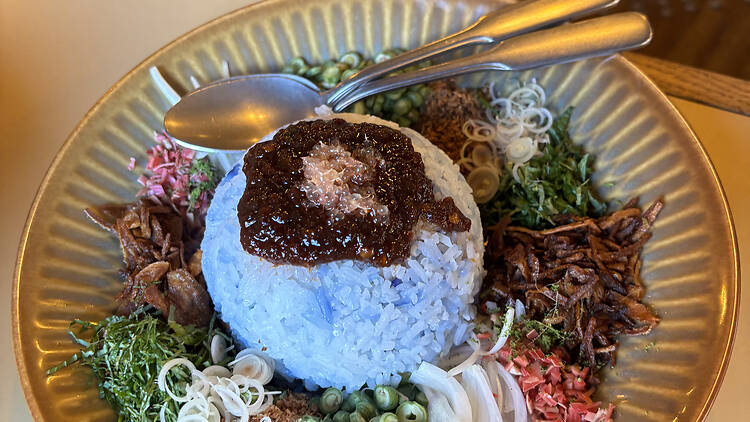 Nasi kerabu at Past/Port.