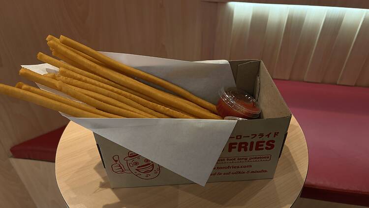 Foot-long fries made for the perfect midday snack Foot-long fries made for the perfect midday snack