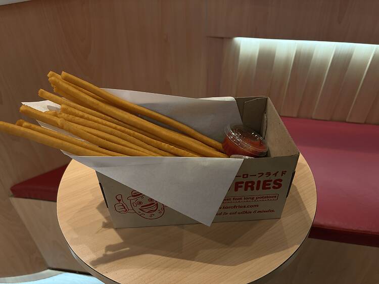 Foot-long fries made for the perfect midday snack Foot-long fries made for the perfect midday snack