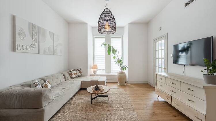 Best for small group city breaks: The modern two-bed apartment on St Denis Street Best for small group city breaks: The modern two-bed apartment on St Denis Street