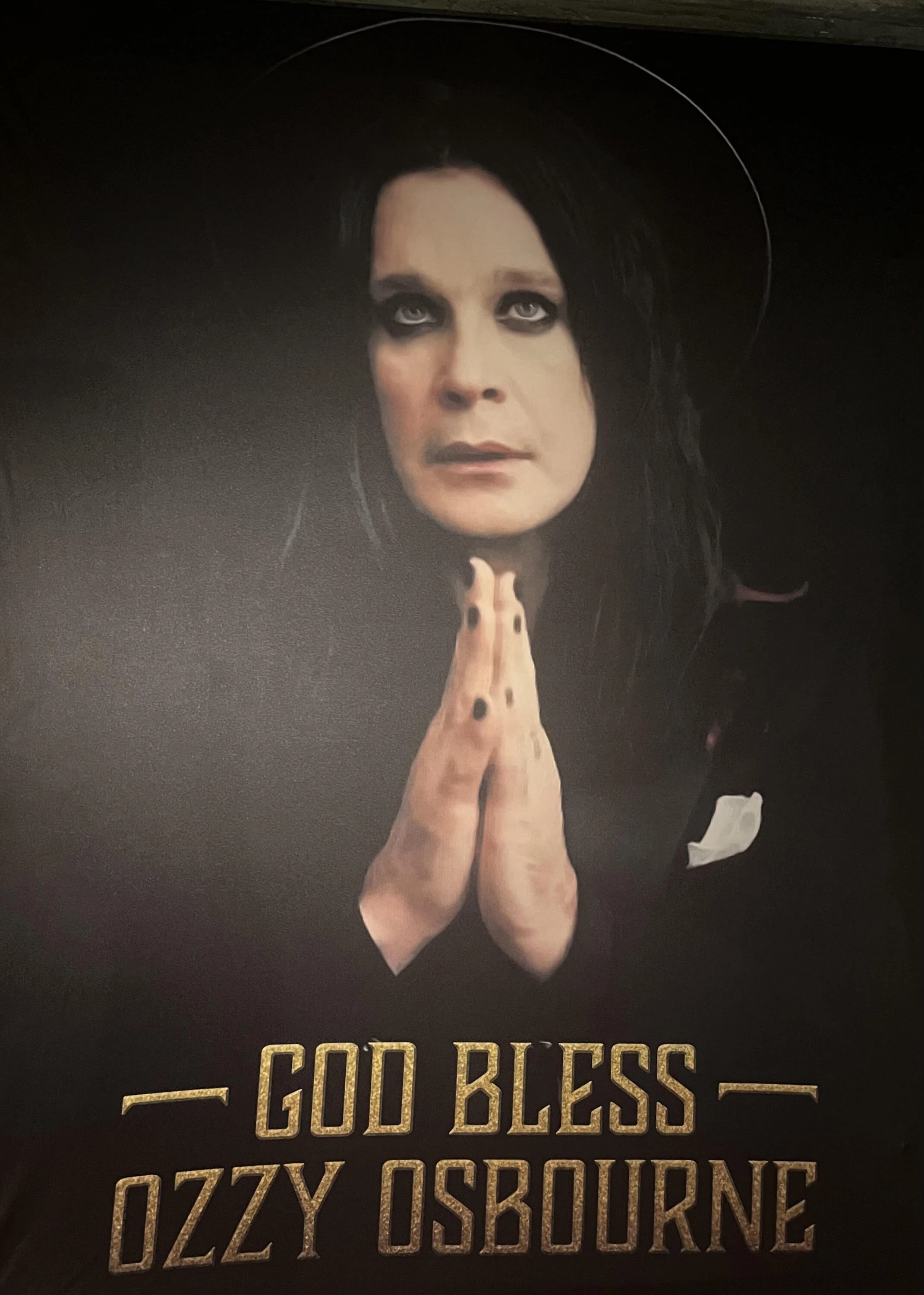 Ozzy&rsquo;s portrait at &rdquo;Ozzy Osbourne: Prince of Darkness&rdquo;
