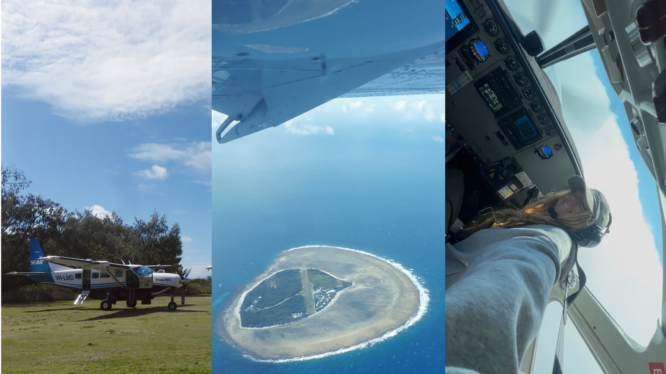 Lady Elliot Island shot from a small plane