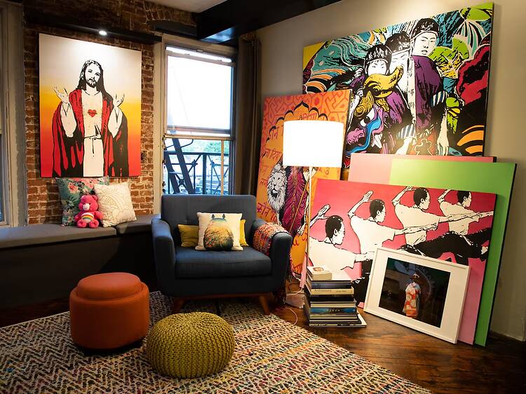 Best for art lovers and solo travelers: quirky downtown loft in the Financial District Best for art lovers and solo travelers: quirky downtown loft in the Financial District