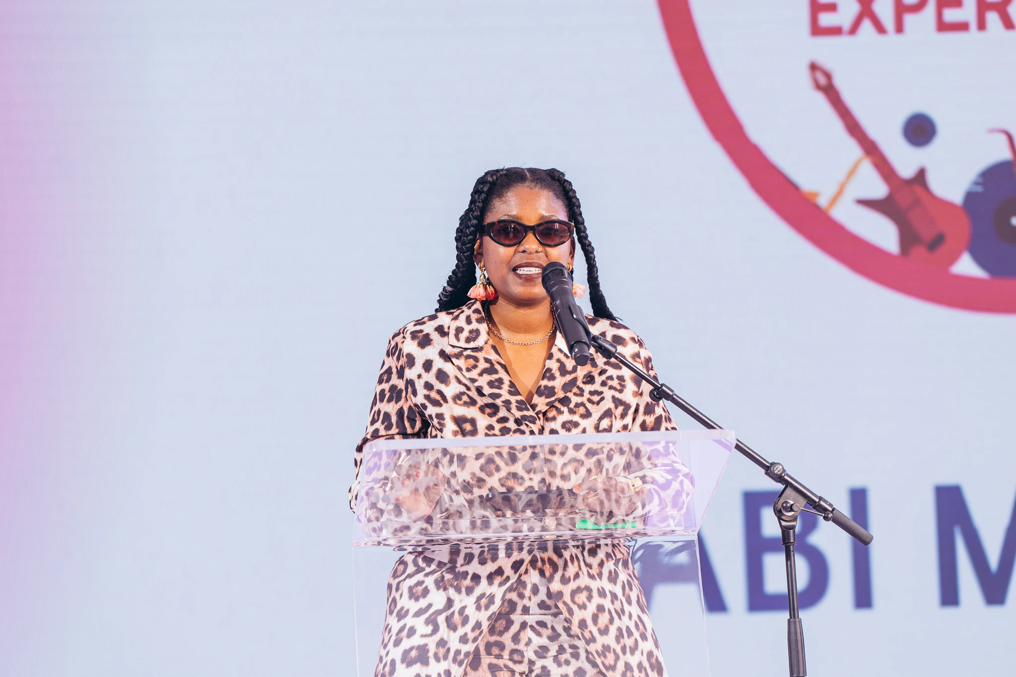 Standard Bank Young Artist for Jazz (2026) Gabi Motuba delivered words of appreciation to Mama Abigali.