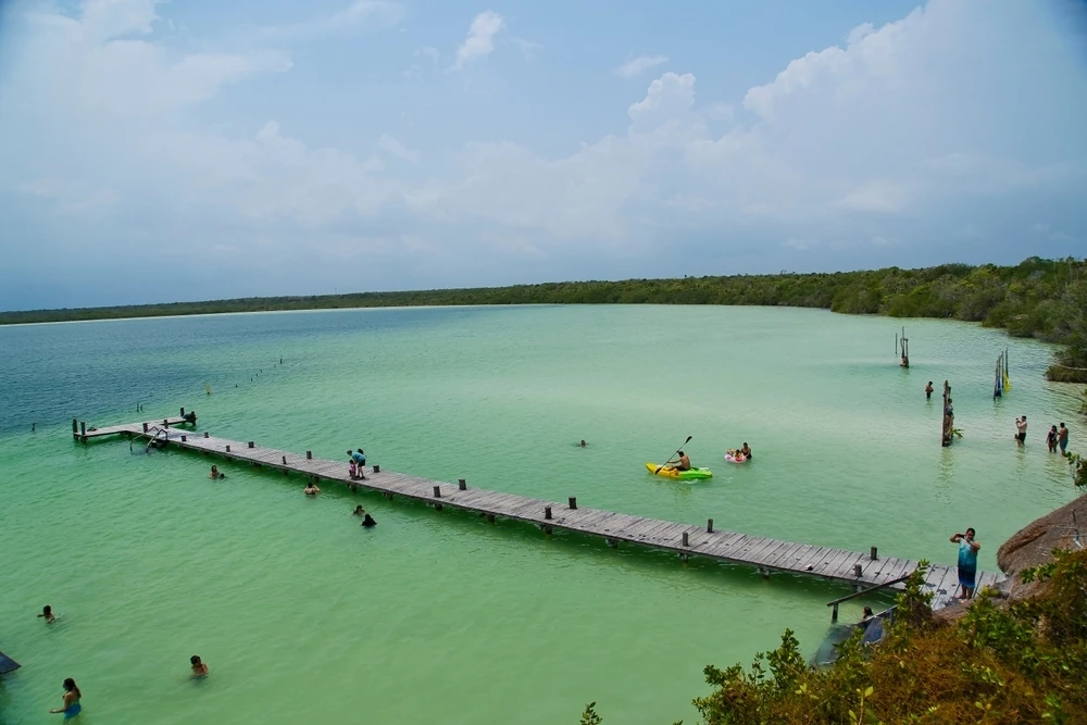 Dock in Laguna Kaan Luum Tulum.