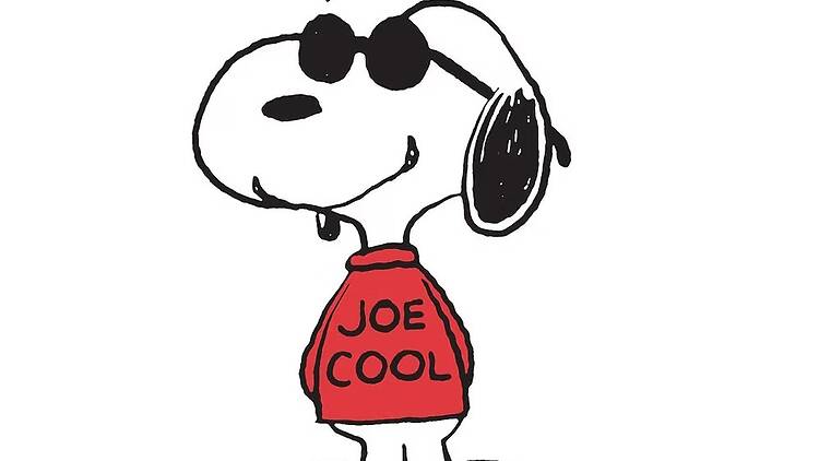 Snoopy as his alter-ego Joe Cool