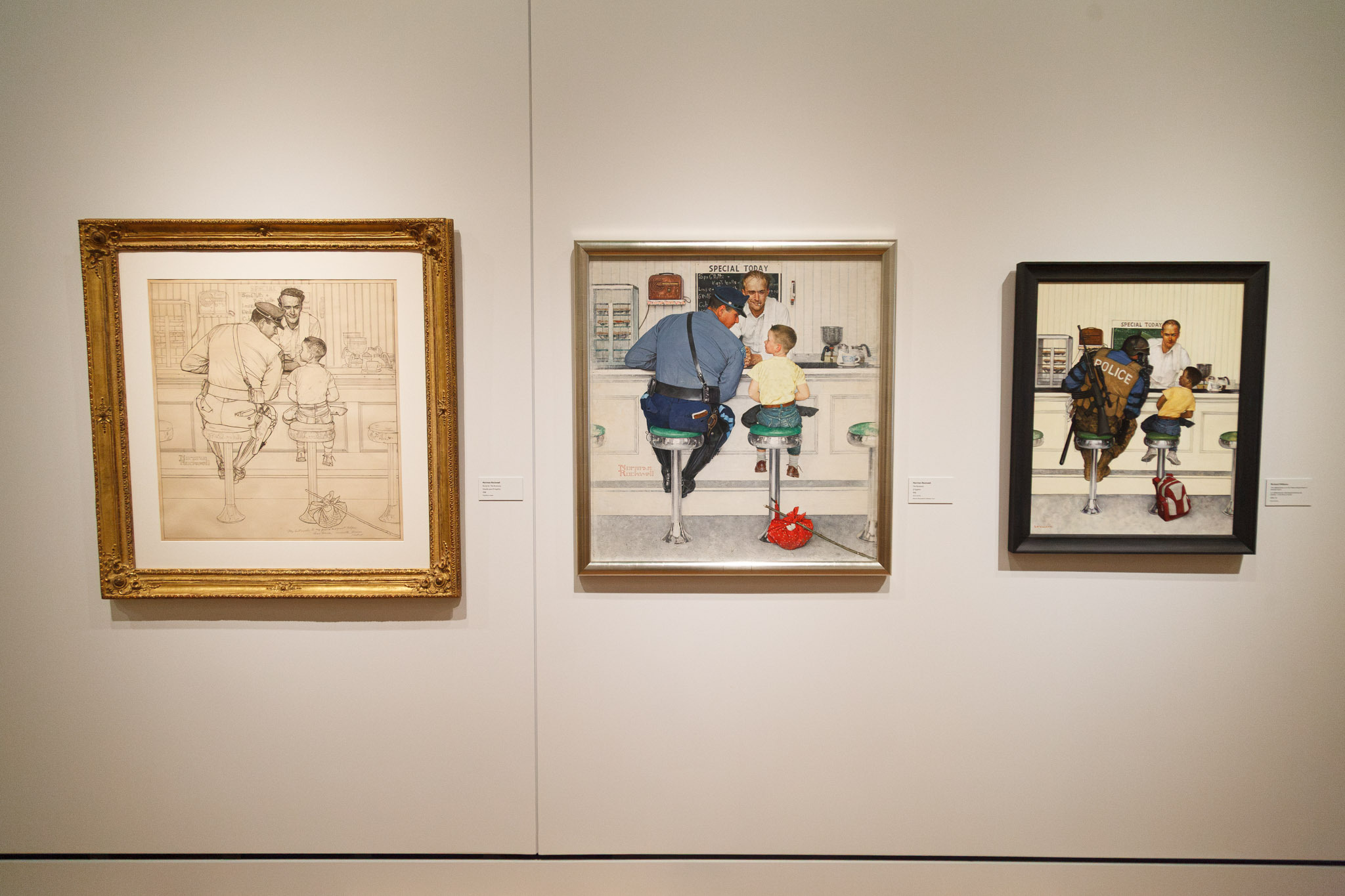 Norman Rockwell gallery at the Lucas Museum of Narrative Art