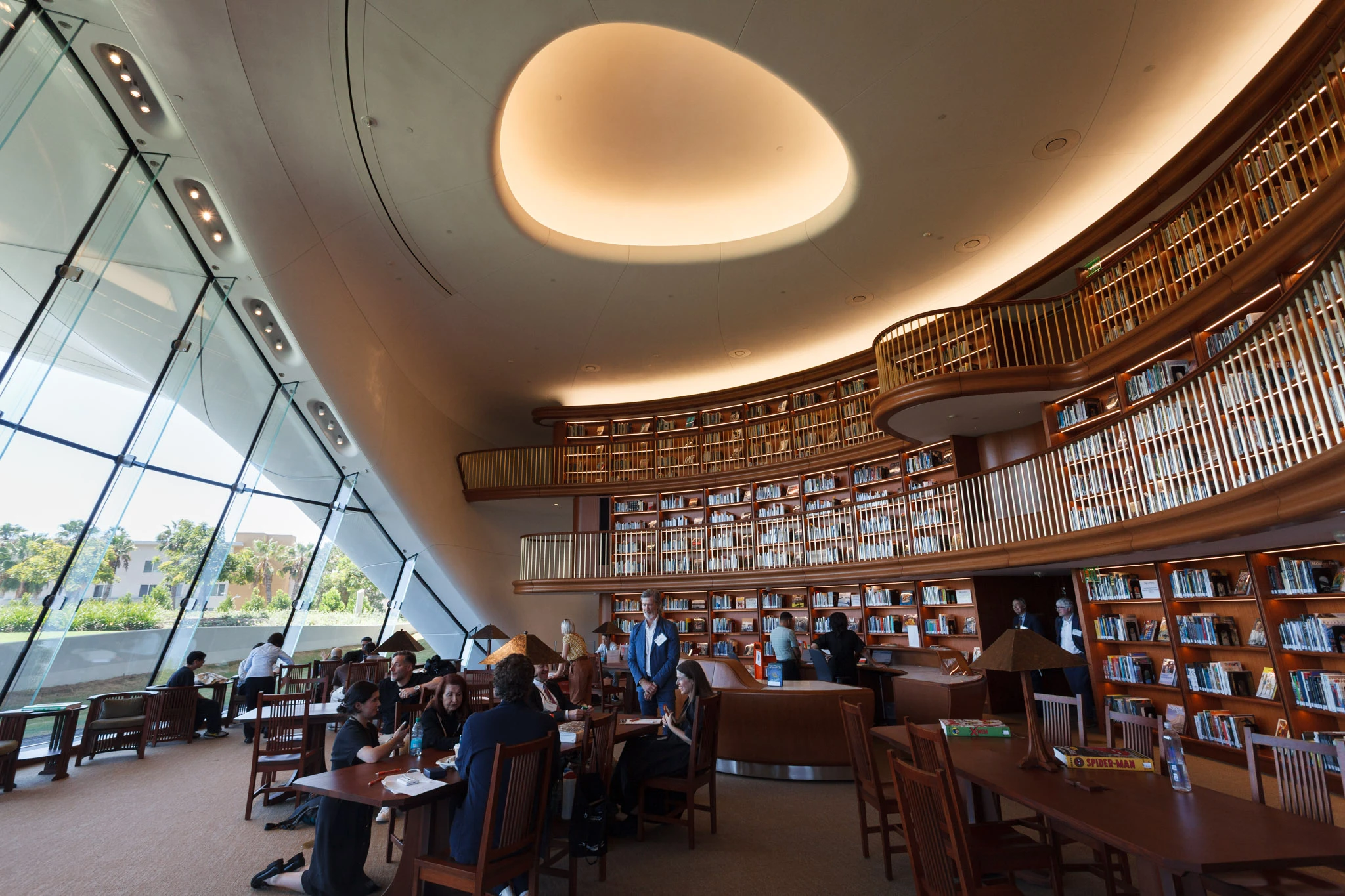 Library at the Lucas Museum of Narrative Art