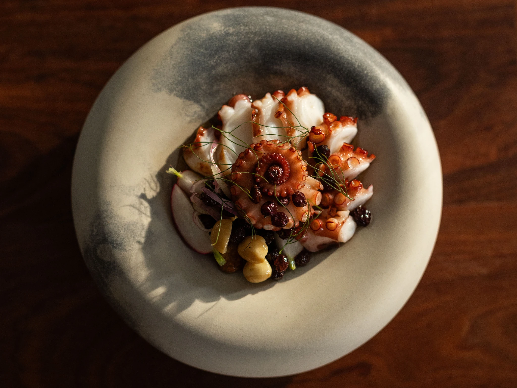 Octopus dish at Lumachelle