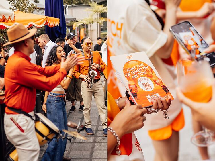 What went down at the Aperol Spritz Sunset Block Party