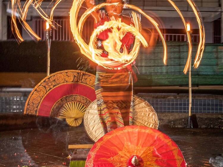 Have your own little Burning Man festival at Tiki Torch Have your own little Burning Man festival at Tiki Torch