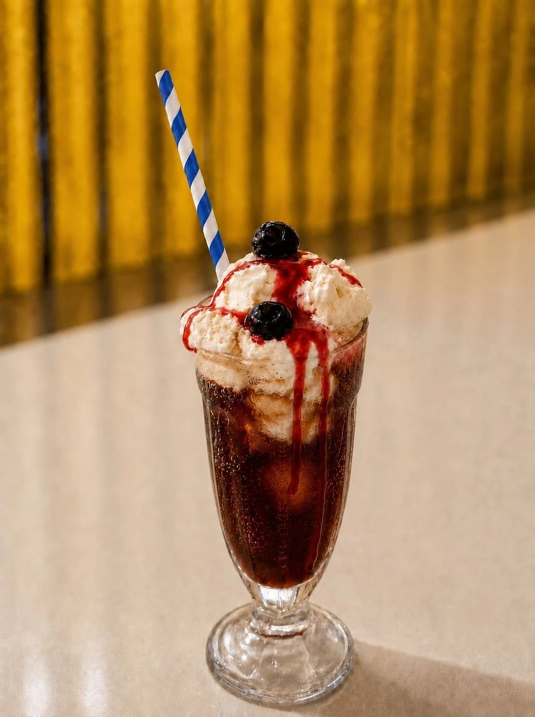 Manna's cherry cola float