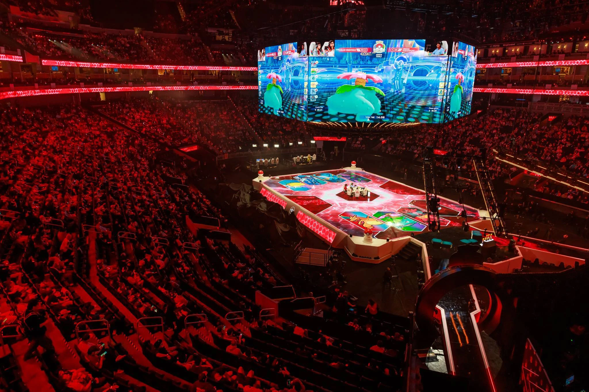 The Pok&eacute;mon World Championships 2026 VGC finals at the Chase Center in San Francisco