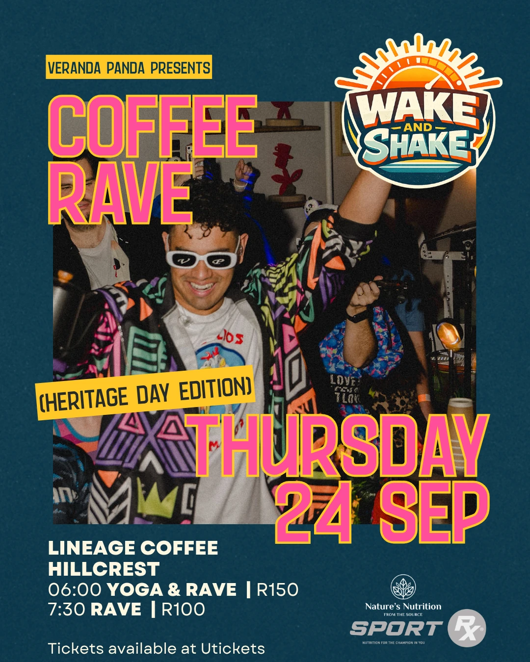 Start Heritage Day the right way with Veranda Panda's Wake and Shake!
